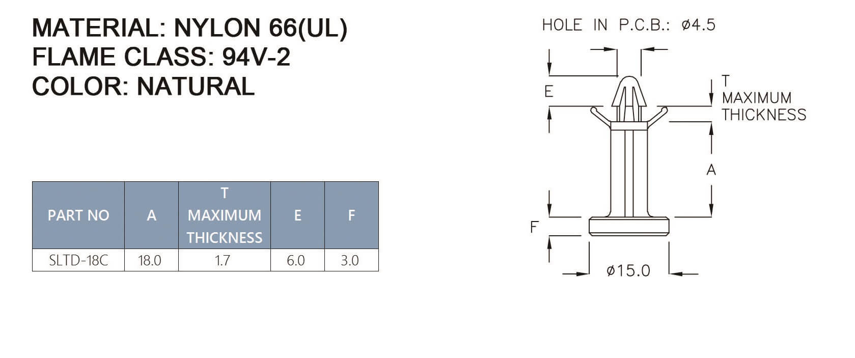  PCB Standoff SLTD-18C